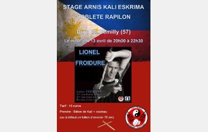 Stage Arnis Kali Eskrima